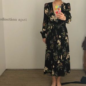 Reformation Susanna Floral Wrap Dress